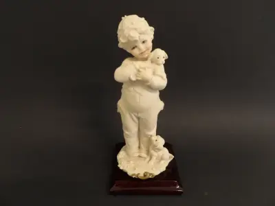 Vintage Italiaans porseleinen beeldje uit 1983 - Bruno Merli (Florence Sculture d'Arte) – kavel bij De Kringwinkel, Leopoldsburg