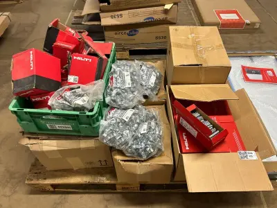 5000x Hilti bevestigingsmaterialen w.o. leidingbeugels, bevestigingsclips en schietnagels – kavel bij Onlineveilingmeester, Hoogeveen