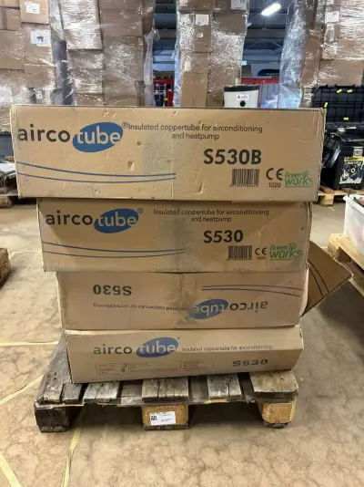4x Geïsoleerde koperen leidingenset voor airconditioning en warmtepompen AircoTube – kavel bij Onlineveilingmeester, Hoogeveen