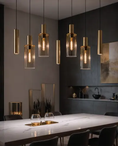 2x Design hanglamp verstelbare hoogte tot 165 cm VIDI, Stella Di Notte – kavel bij Onlineveilingmeester, Hoogeveen