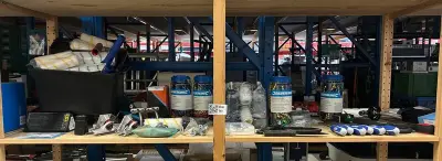 2x Inhoud stellingvak w.o. bouwmarkt artikelen W.o. Silverlinec, Intex – kavel bij Onlineveilingmeester, Hoogeveen
