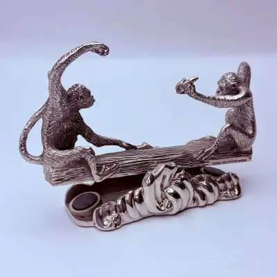 Royal Selangor Monkey Business Card Holder - Inclusief doos – kavel bij Onlineveilingmeester