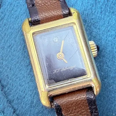 F.T. Leibundgut 14kt gouden vintage dameshorloge – kavel bij Onlineveilingmeester