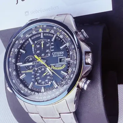 Citizen Eco-Drive Blue Angels Chronograph Herenhorloge – kavel bij Onlineveilingmeester
