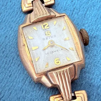 Vintage Seiko 14K Gold Filled mechanisch dameshorloge – kavel bij Onlineveilingmeester