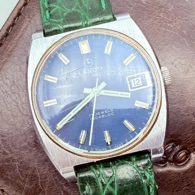 Vintage Lanco mechanisch horloge – kavel bij Onlineveilingmeester