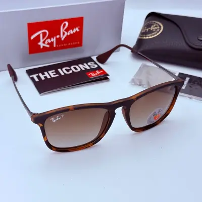 Rayban Zonnebril Chris tortoise gradient brown – kavel bij Onlineveilingmeester