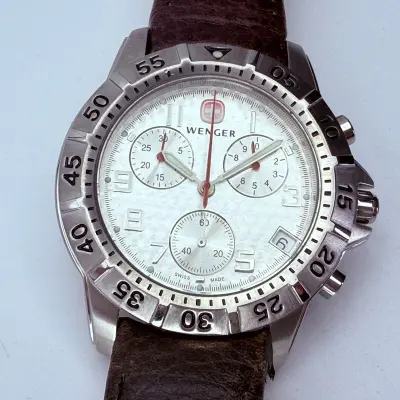 Wenger Swiss 7088X Chronograaf herenorloge – kavel bij Onlineveilingmeester
