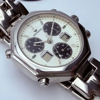 Pryngeps CR786 Alarm-chronograph analoog/digitaal horloge – kavel bij Onlineveilingmeester