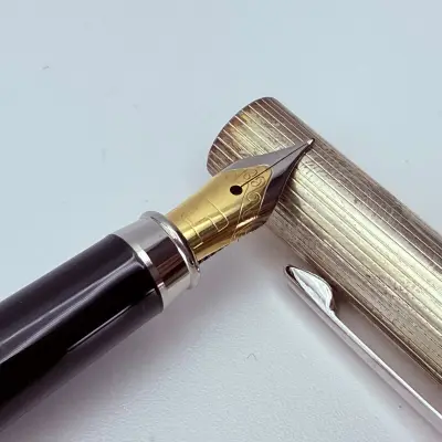 Massieve 925 zilveren vulpen - Elysee Pforzheim Capitol serie – kavel bij Onlineveilingmeester