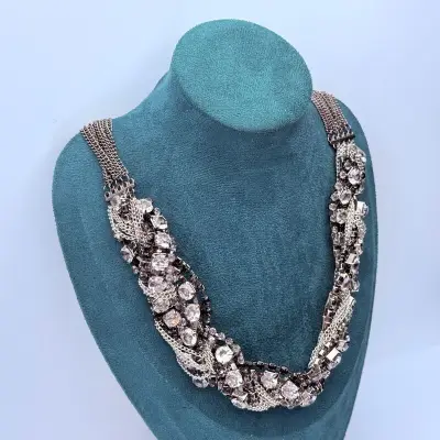 Dames collier strass diamand - Romano P.C. Hoofdstraat – kavel bij Onlineveilingmeester