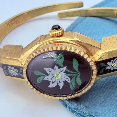 Vintage Swiss Made Edelweiss Bangle Horloge – kavel bij Onlineveilingmeester