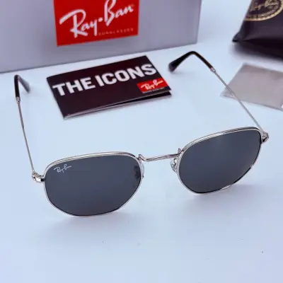 Rayban Zonnebril Hexagonal silver grey – kavel bij Onlineveilingmeester