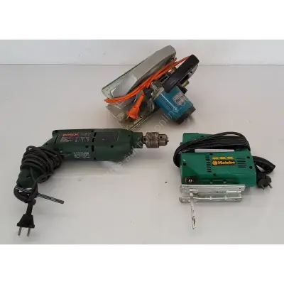 Bosch Bohrmaschine + Metabo Stichsäge + Black & Decker Handkreissäge – kavel bij Luedtke Versteigerungen, Berlin