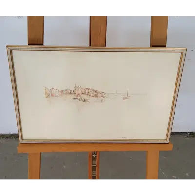 Bild -Saint Tropez- signiert (ca. 49 x 31 cm) – kavel bij Luedtke Versteigerungen, Berlin
