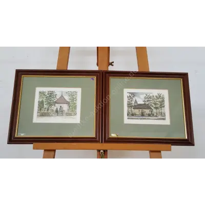 2 Radierungen signiert (ca. 35 x 30 cm) – kavel bij Luedtke Versteigerungen, Berlin
