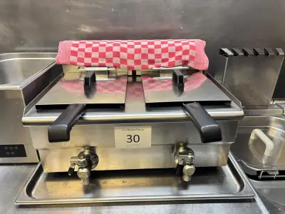 1 Rvs Dubbele Friteuse Maxima – kavel bij Hammertime