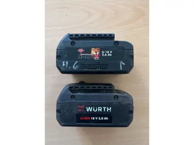 1 Sammelposten original Würth Akkus, 2 Stück; gebraucht – kavel bij Zoll-Auktion, Mainz