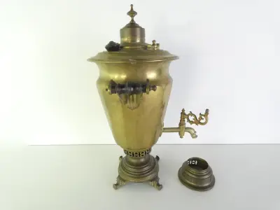Vintage Russische messing samowaar GMZ – kavel bij De Kringwinkel, Heverlee