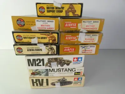 Vintage modelbouwdozen Airfix, Tamiya & Revell – kavel bij De Kringwinkel, Heverlee