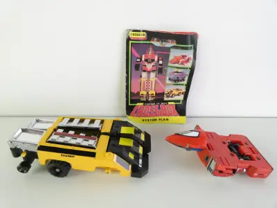 Vintage Popy GB-70 DX Chogokin Goggle Robo - Onderdelen Kavel (Parts Lot) + Originele Handleiding - Dai Sentai Goggle-V (1982) – kavel bij De Kringwinkel, Heverlee
