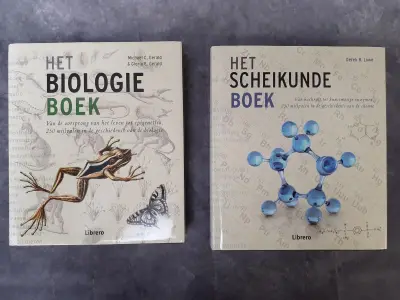 Boek: Duo van wetenschappelijke boeken; Het Biologie Boek & Het Scheikunde Boek – kavel bij De Kringwinkel, Gent