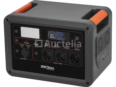 Kraft&DELE 1152Wh/25,6V Draagbare Elektriciteitscentrale – kavel bij Auctelia, Aye