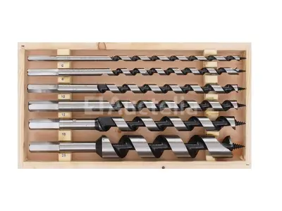 Set van 6 houten boorbits 230 mm 6-25 mm KRAFT&DELE – kavel bij Auctelia, Aye