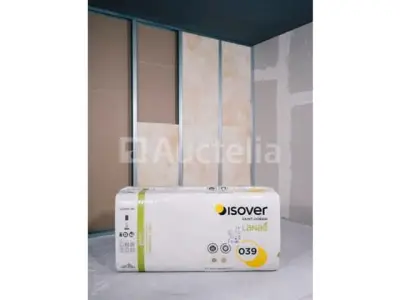 ISOVER Akustic TP 1 Lanaé Thermische Geleidbaarheid 040 Scheidingspaneel voor Lichtgewicht Scheidingswanden 1250 mm x 625 mm x 100 mm: 50 M² – kavel bij Auctelia, Bastogne