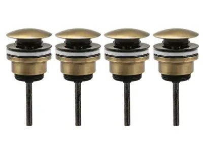 4x Beaux pop-up wastafelplug 1 1/4" Lilas brons – kavel bij XL Auctions