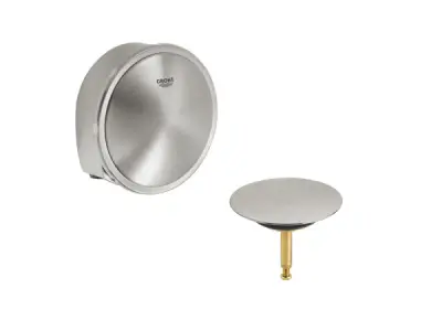 Grohe afdekset badwaste m/toevoer Talentofill supersteel – kavel bij XL Auctions