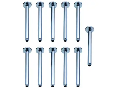 11x Beaux douchearm plafond 30cm Port chroom – kavel bij XL Auctions