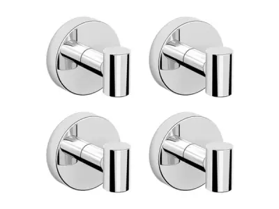 4x Beaux handdoekhaak magnetisch Ulis chroom – kavel bij XL Auctions