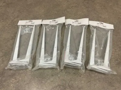 4x Raminex gootsteenconsole-set 34,5cm Defa wit – kavel bij XL Auctions
