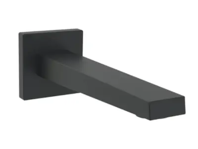 Hansa vaste baduitloop 197mm 1/2" Loft mat zwart – kavel bij XL Auctions