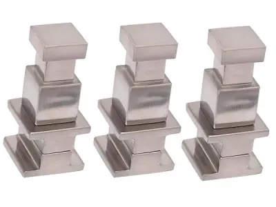 3x Beaux haak voor radiator vierkant 2x2x6cm Rodez rvs – kavel bij XL Auctions