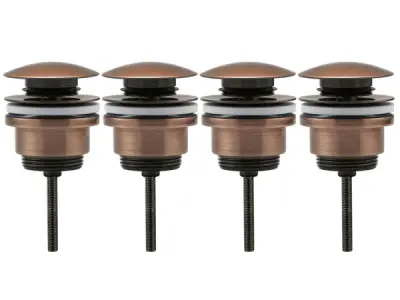 4x Beaux pop-up wastafelplug 1 1/4" Lilas koper – kavel bij XL Auctions