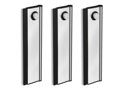 3x Beaux douchewisser met muurhaak Ulis chroom – kavel bij XL Auctions