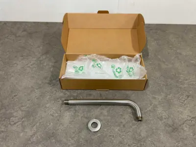 Alterna douchearm wand 30cm Architect geborsteld rvs – kavel bij XL Auctions