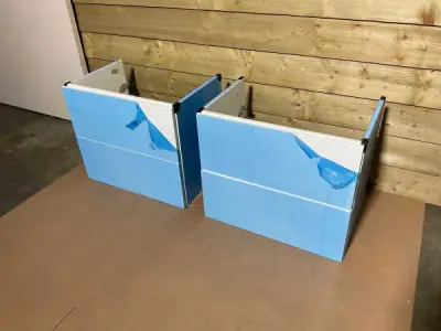 2x Detremmerie wastafelonderkast 70x43,5x59cm mat wit – kavel bij XL Auctions