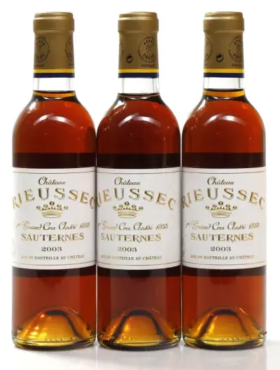 Chateau Rieussec Chateau Rieussec 2003 (3 × 0,75 l) – kavel bij Koppe & Partner Weinauktionen, Bremen