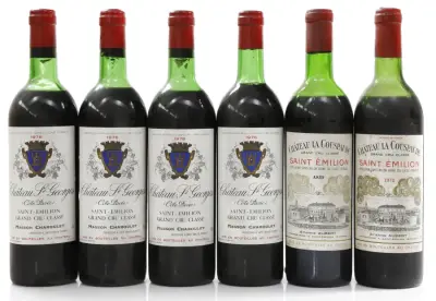 Chateau St. Georges Chateau St. Georges 1976 (4 × 0,75 l) – kavel bij Koppe & Partner Weinauktionen, Bremen