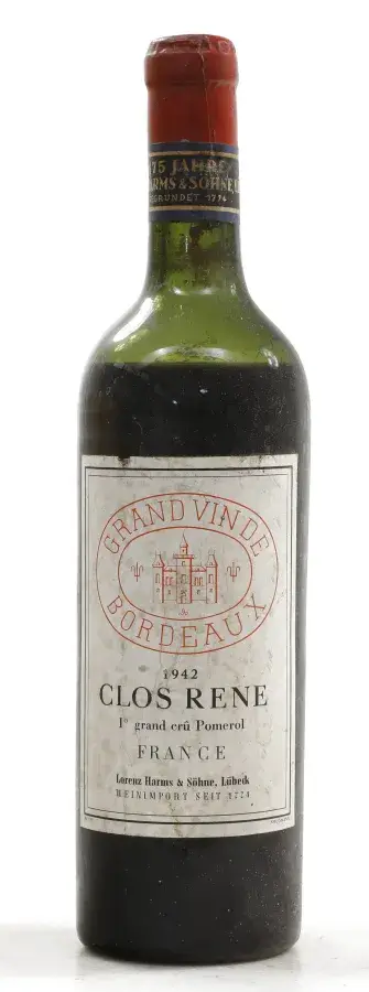 Clos Rene Clos Rene 1942 (0,75 l) – kavel bij Koppe & Partner Weinauktionen, Bremen