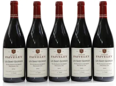 Faiveley, Joseph Nuits Saint Georges Les Saint Georges 1er Cru 2016 (5 × 0,75 l) – kavel bij Koppe & Partner Weinauktionen, Bremen