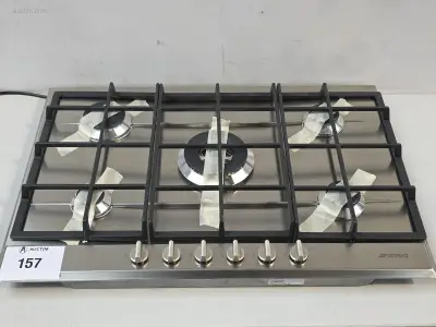 Kookplaat Smeg P272XGH – kavel bij Auctim, Aartselaar