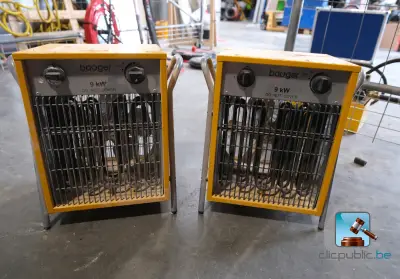 Set van elektrische kachels – kavel bij Clicpublic, Charleroi
