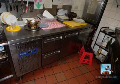 Koeltafel van roestvrij staal – kavel bij Clicpublic, Bruxelles