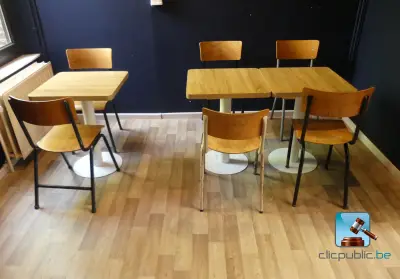 Set tafels en stoelen – kavel bij Clicpublic, Waremme