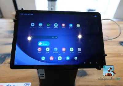 Kassamateriaal met tablet – kavel bij Clicpublic, Liège
