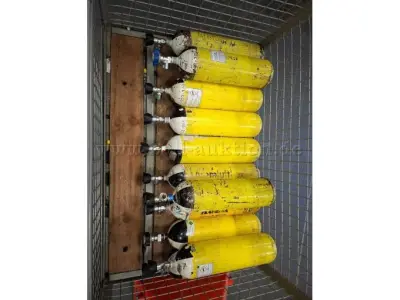 11 Atemluftflaschen 6 Liter 300 Bar Feuerwehr verschiedene Hersteller – kavel bij Zoll-Auktion, Lehrte